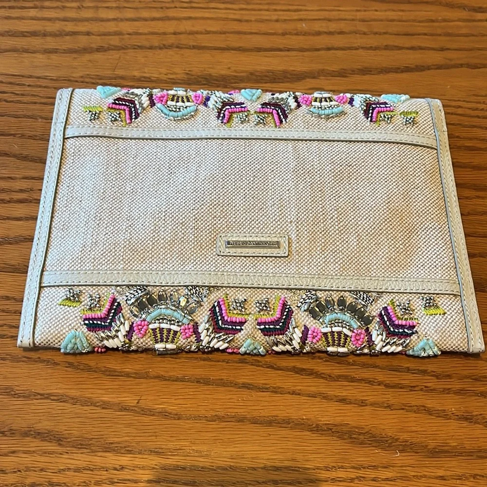 Beautiful new Beaded Envelope Clutch With Inside Pockets. Rebecca Minkoff - Picture 3 of 7